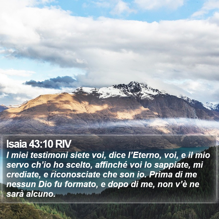 Isaia 43:10 RIV Bible Study