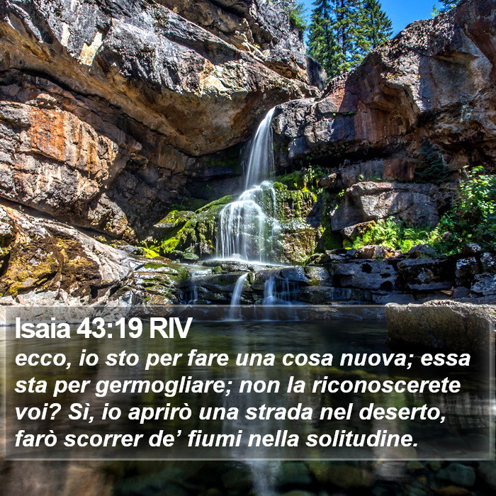 Isaia 43:19 RIV Bible Study