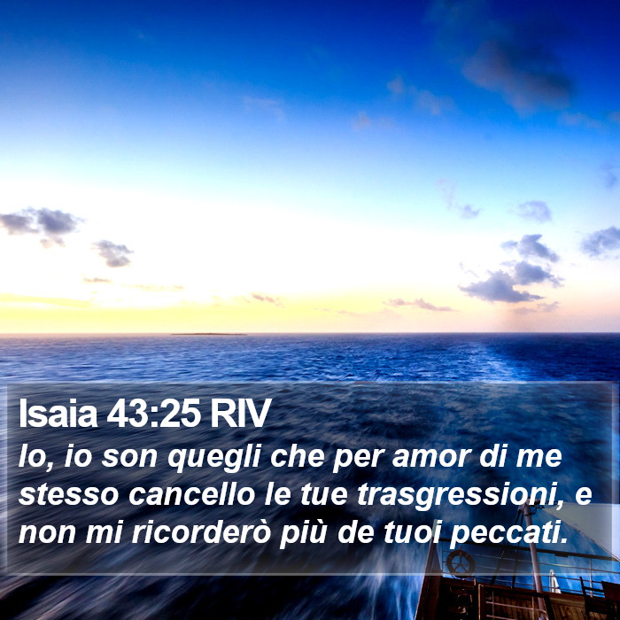 Isaia 43:25 RIV Bible Study