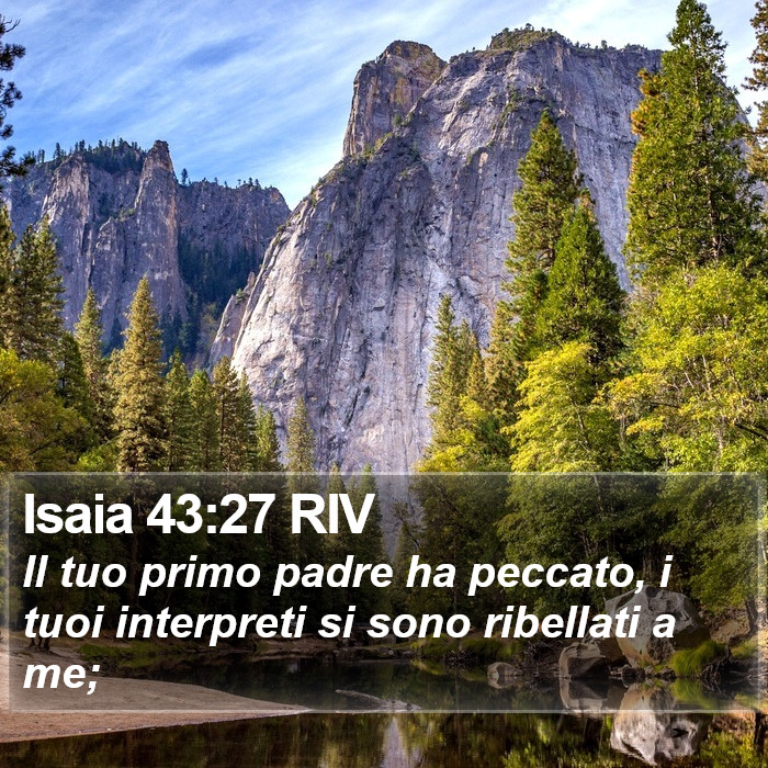 Isaia 43:27 RIV Bible Study