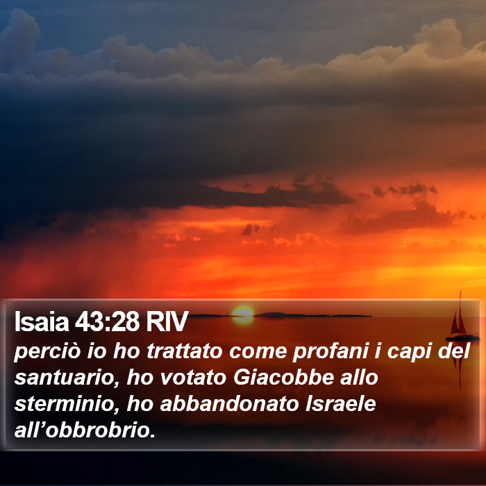 Isaia 43:28 RIV Bible Study