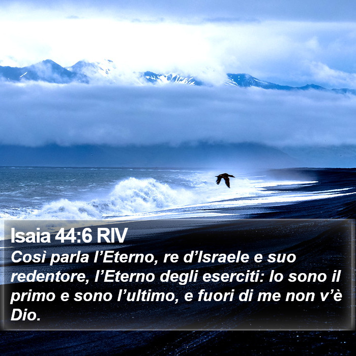 Isaia 44:6 RIV Bible Study