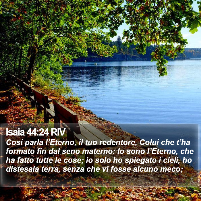 Isaia 44:24 RIV Bible Study