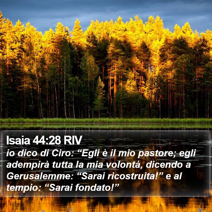 Isaia 44:28 RIV Bible Study