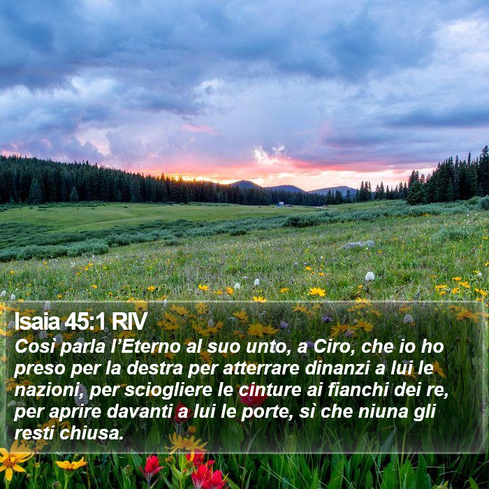 Isaia 45:1 RIV Bible Study