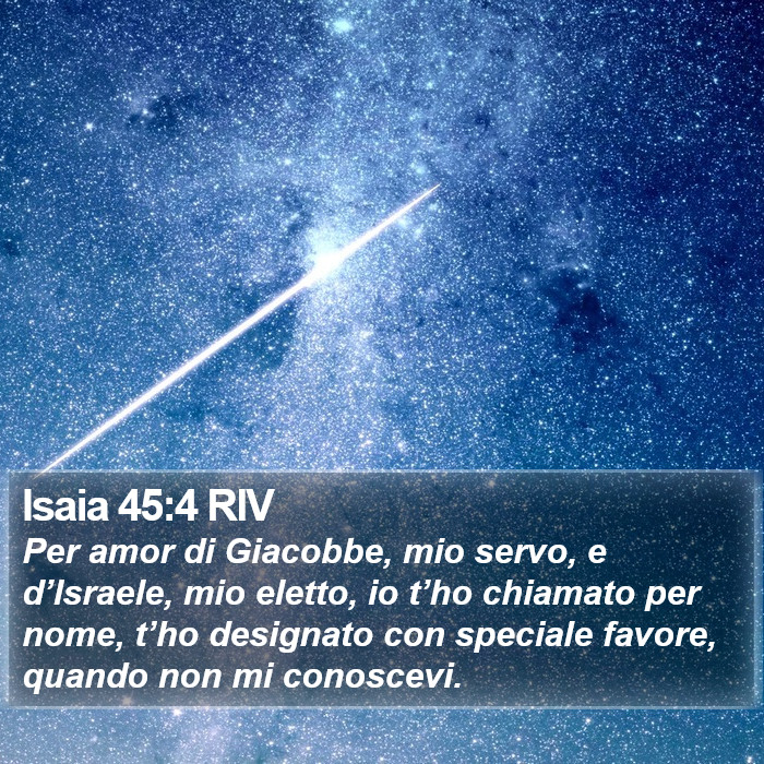 Isaia 45:4 RIV Bible Study