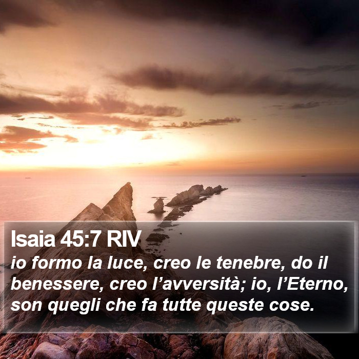 Isaia 45:7 RIV Bible Study