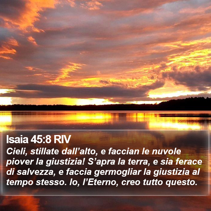 Isaia 45:8 RIV Bible Study