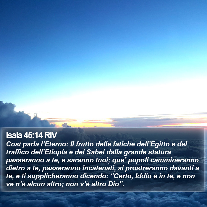 Isaia 45:14 RIV Bible Study