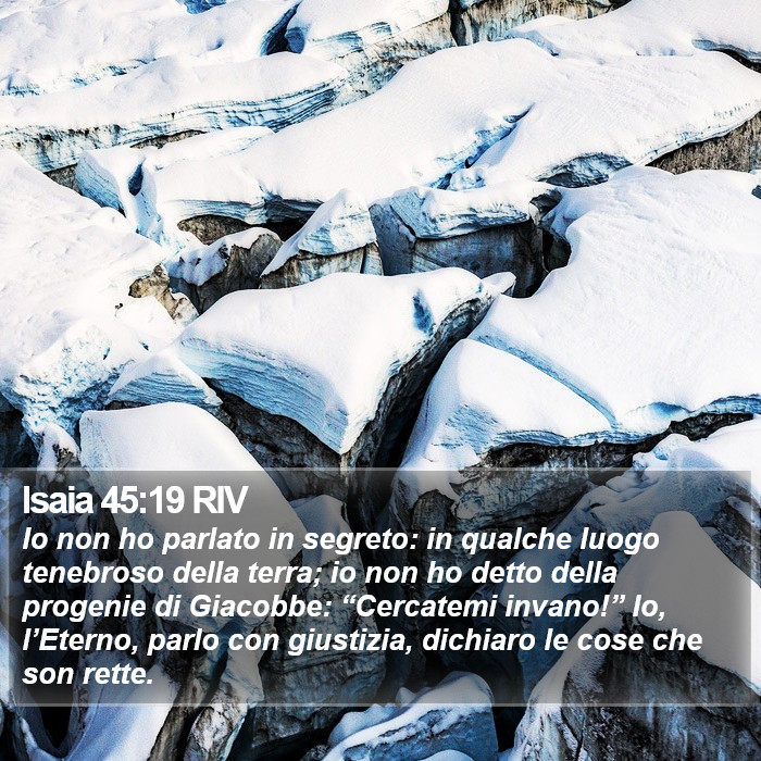 Isaia 45:19 RIV Bible Study