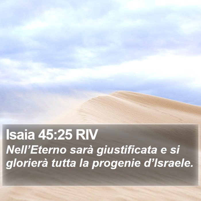 Isaia 45:25 RIV Bible Study