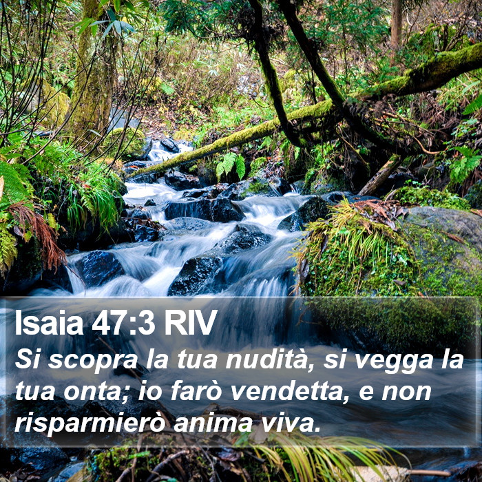 Isaia 47:3 RIV Bible Study