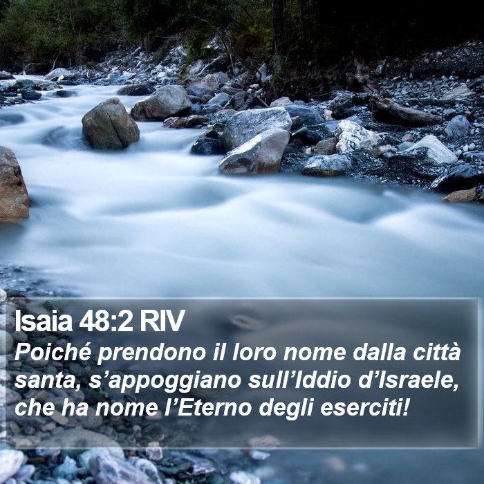 Isaia 48:2 RIV Bible Study