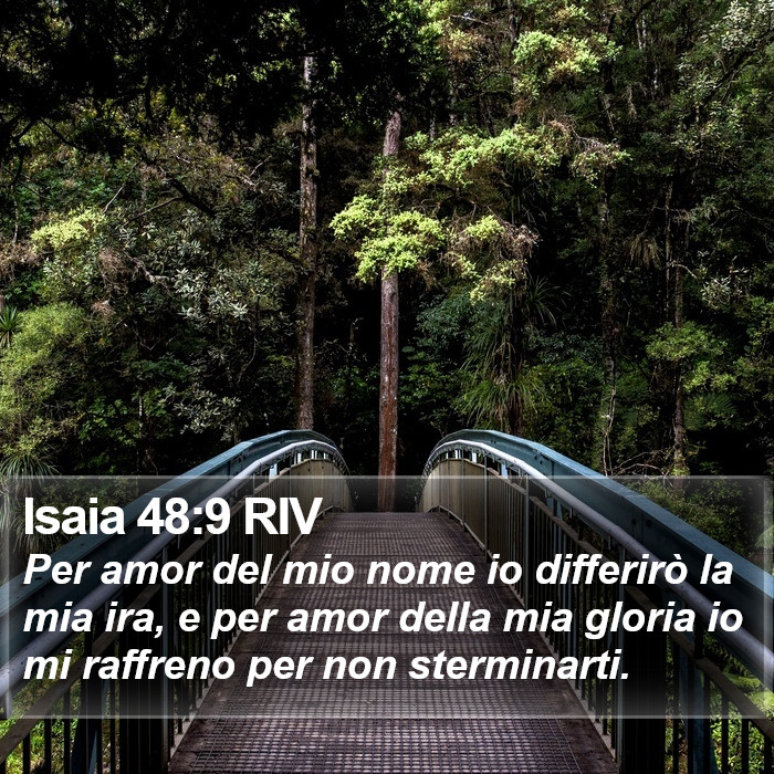 Isaia 48:9 RIV Bible Study