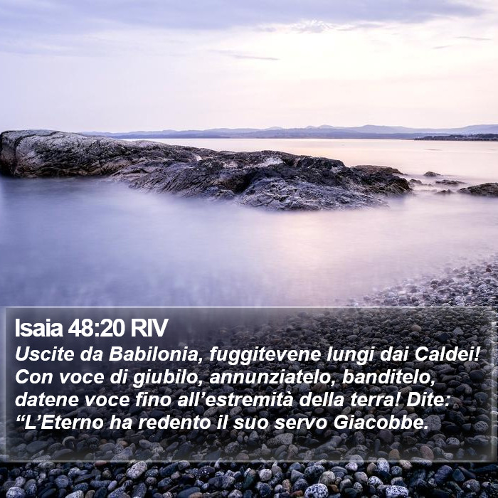 Isaia 48:20 RIV Bible Study