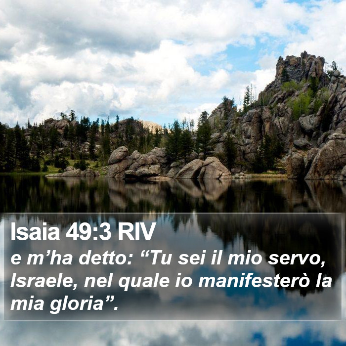 Isaia 49:3 RIV Bible Study