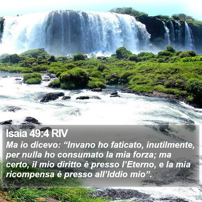 Isaia 49:4 RIV Bible Study