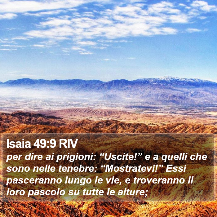 Isaia 49:9 RIV Bible Study