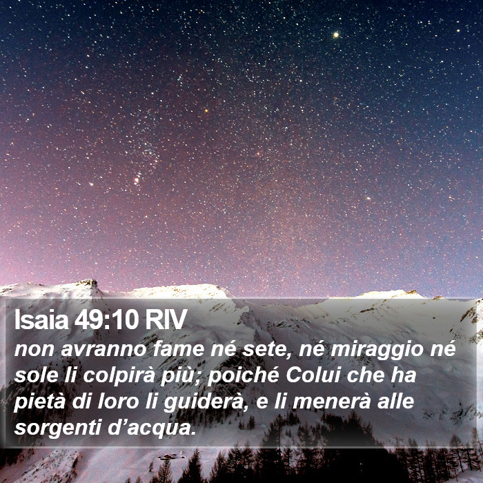 Isaia 49:10 RIV Bible Study