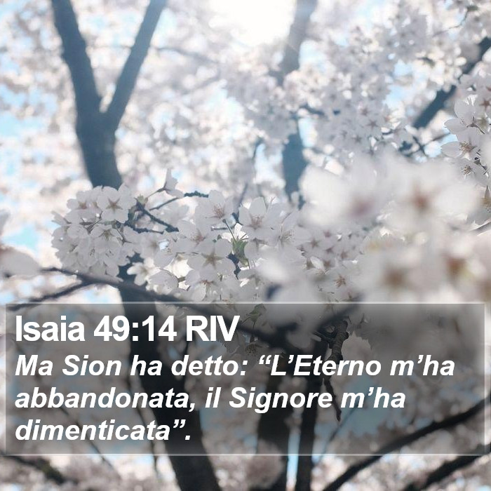 Isaia 49:14 RIV Bible Study