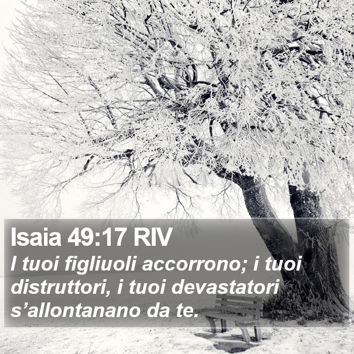 Isaia 49:17 RIV Bible Study