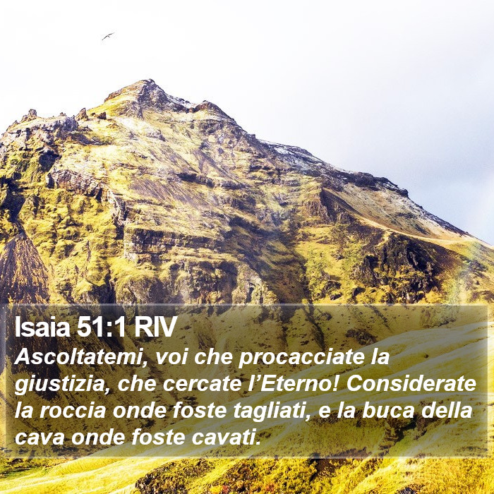 Isaia 51:1 RIV Bible Study