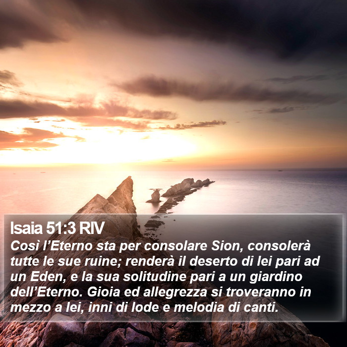 Isaia 51:3 RIV Bible Study