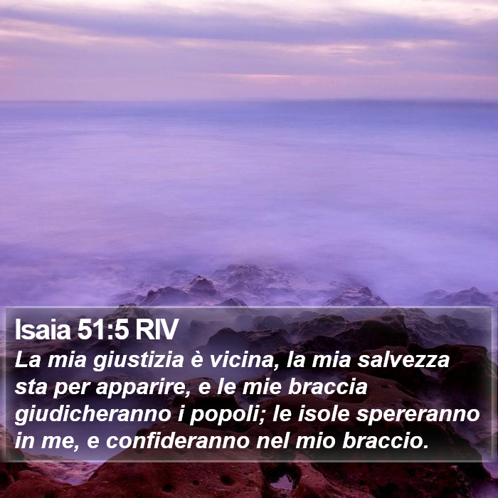 Isaia 51:5 RIV Bible Study