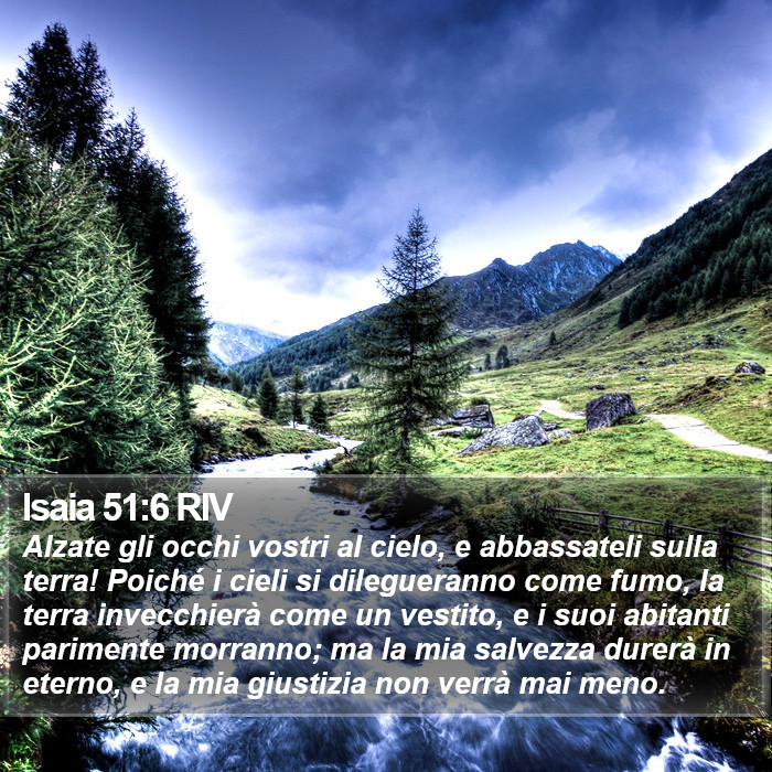 Isaia 51:6 RIV Bible Study