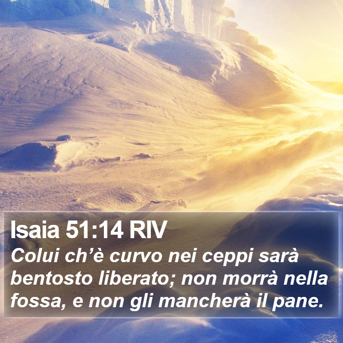 Isaia 51:14 RIV Bible Study