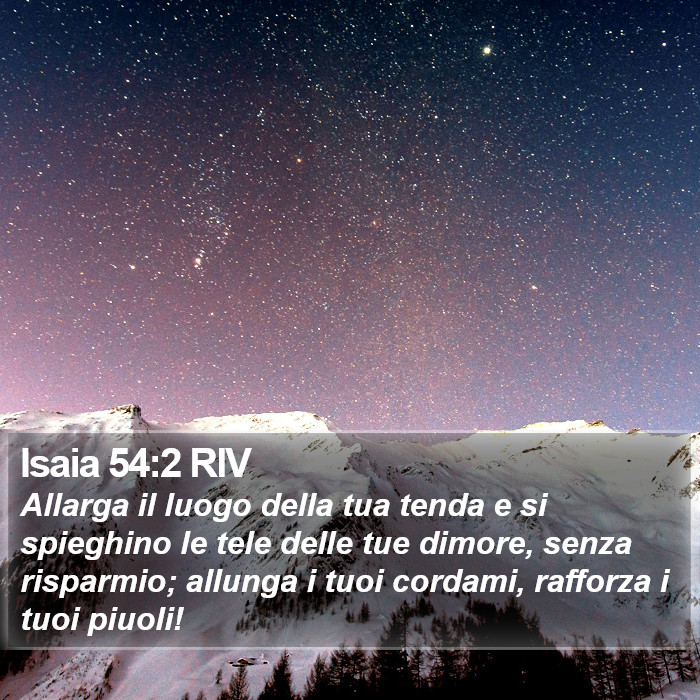 Isaia 54:2 RIV Bible Study