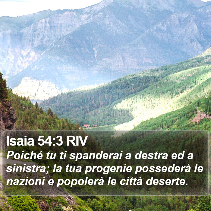 Isaia 54:3 RIV Bible Study