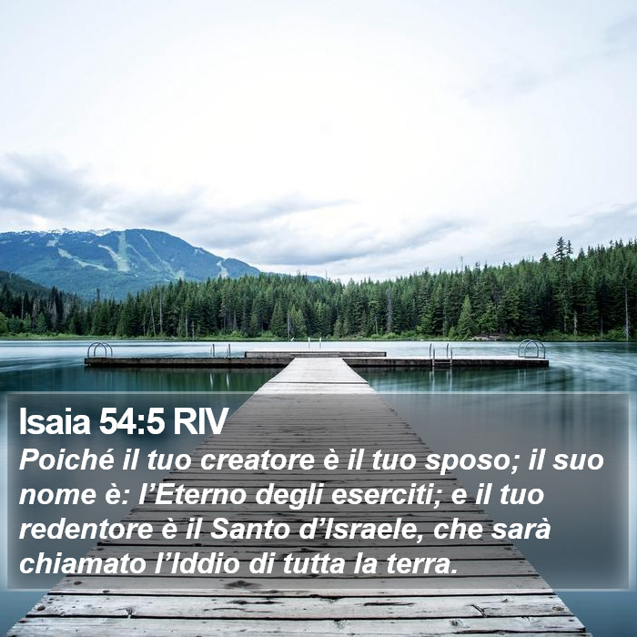 Isaia 54:5 RIV Bible Study