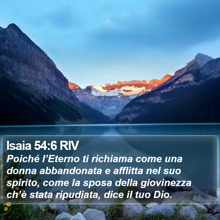 Isaia 54:6 RIV Bible Study