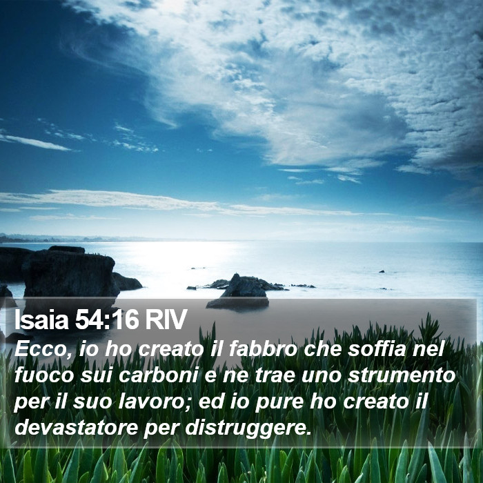 Isaia 54:16 RIV Bible Study