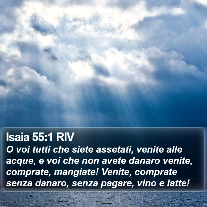 Isaia 55:1 RIV Bible Study