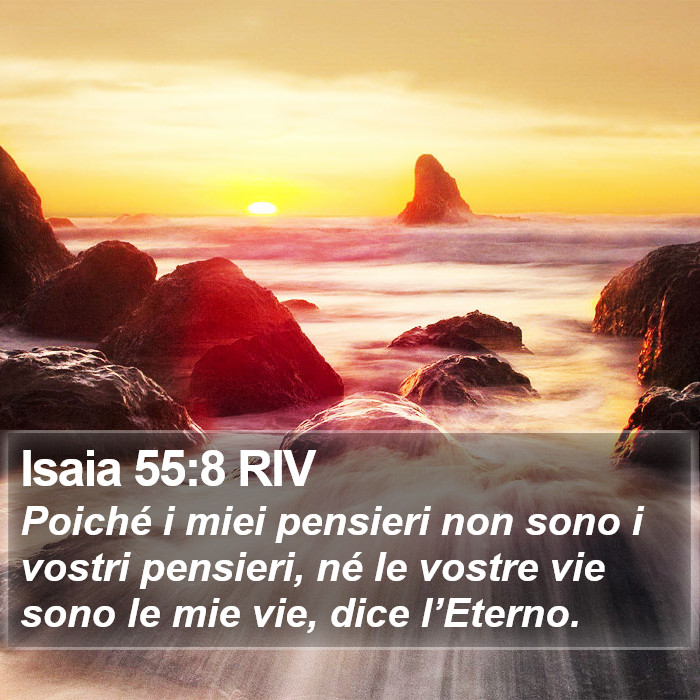 Isaia 55:8 RIV Bible Study