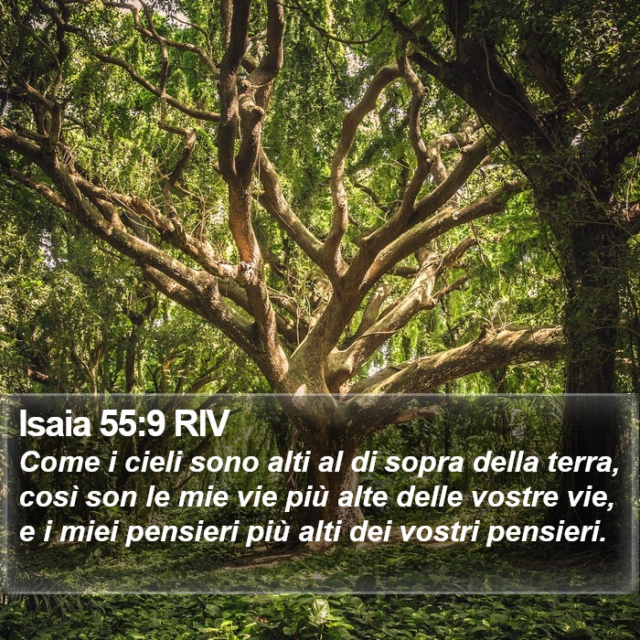 Isaia 55:9 RIV Bible Study