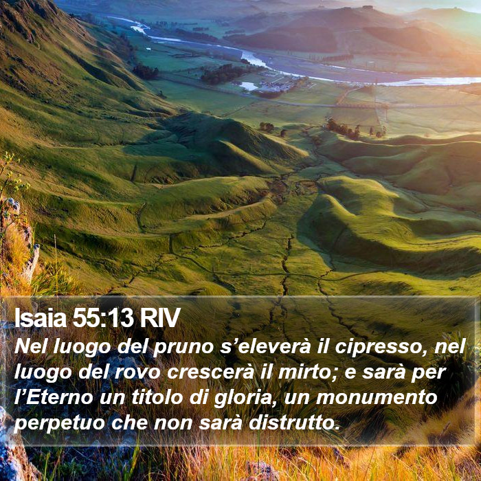 Isaia 55:13 RIV Bible Study