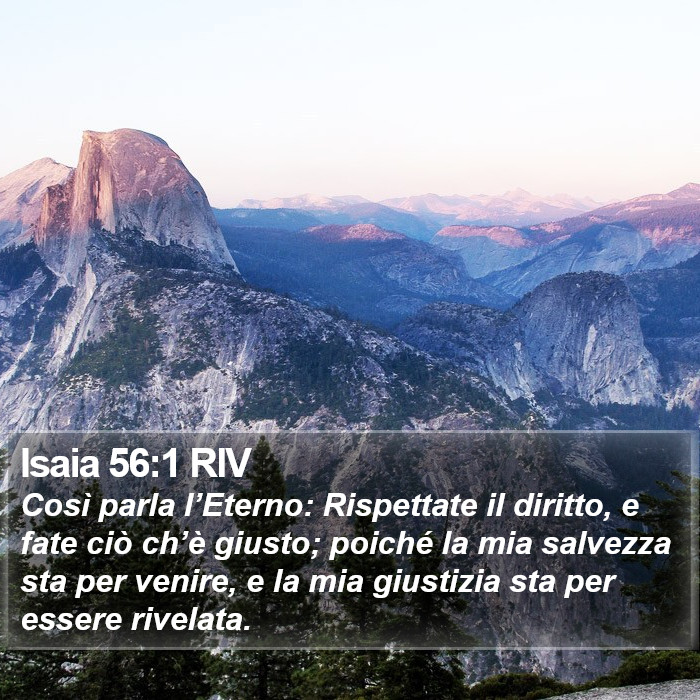 Isaia 56:1 RIV Bible Study