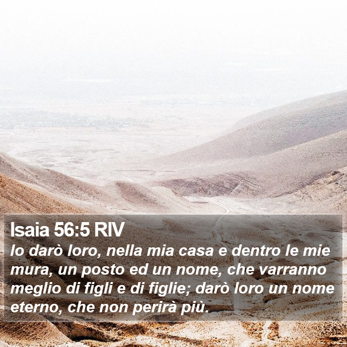 Isaia 56:5 RIV Bible Study