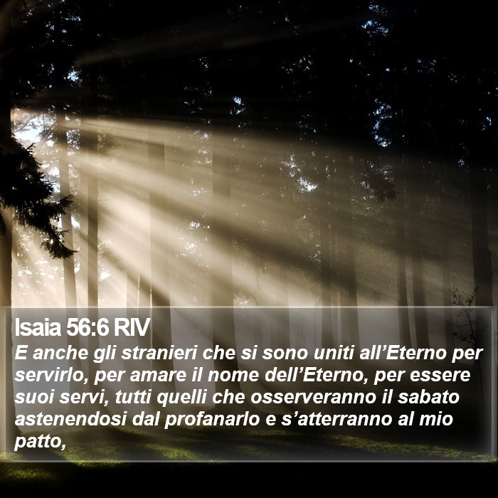 Isaia 56:6 RIV Bible Study