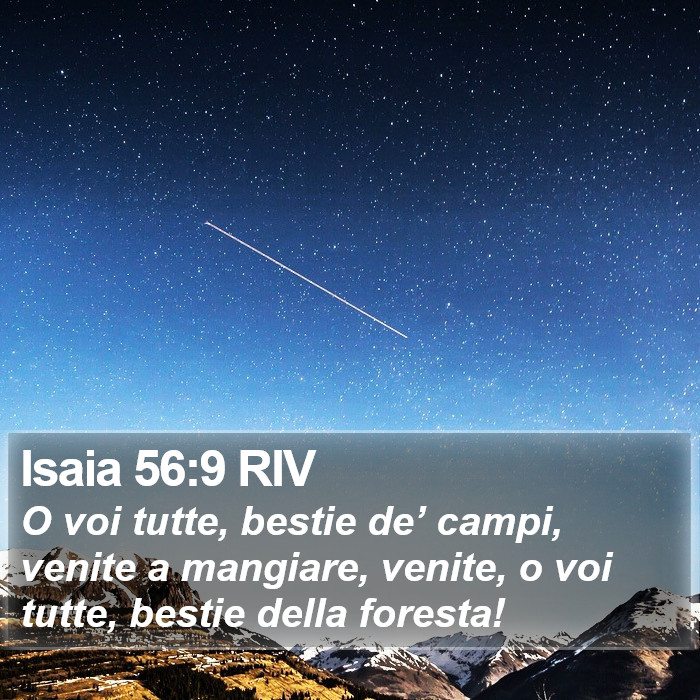 Isaia 56:9 RIV Bible Study