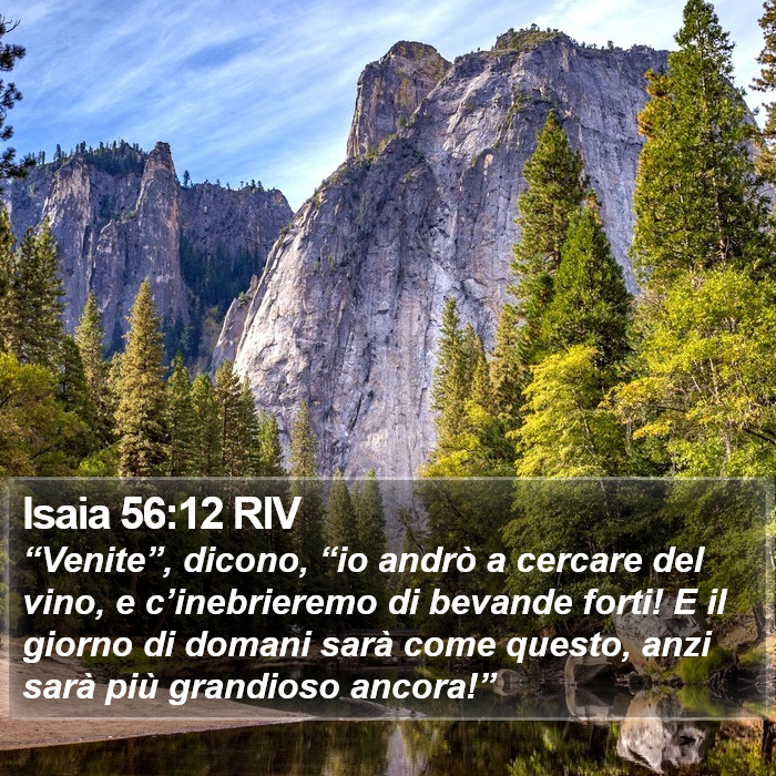 Isaia 56:12 RIV Bible Study