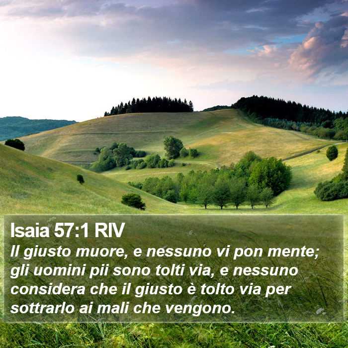 Isaia 57:1 RIV Bible Study