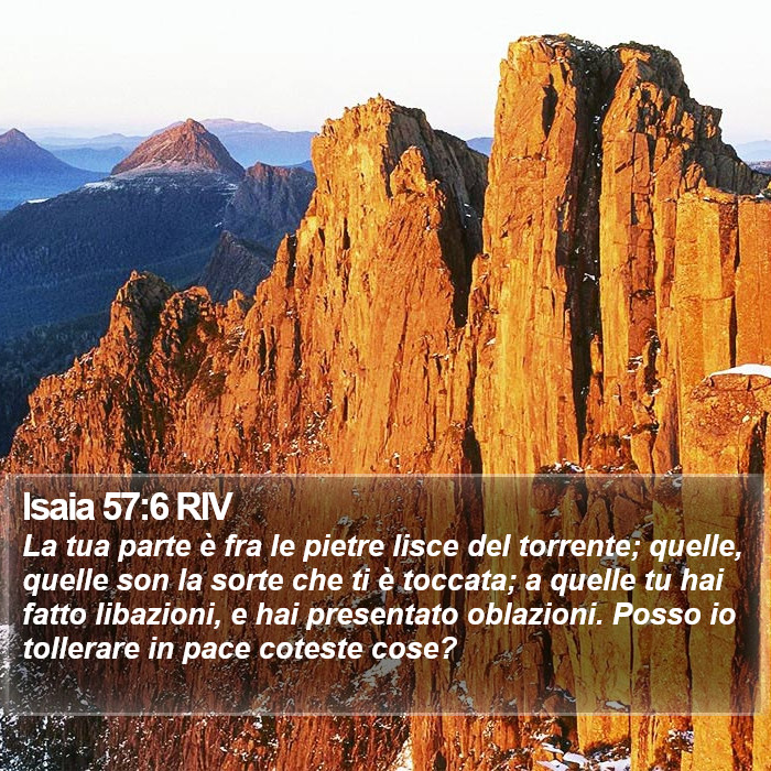 Isaia 57:6 RIV Bible Study