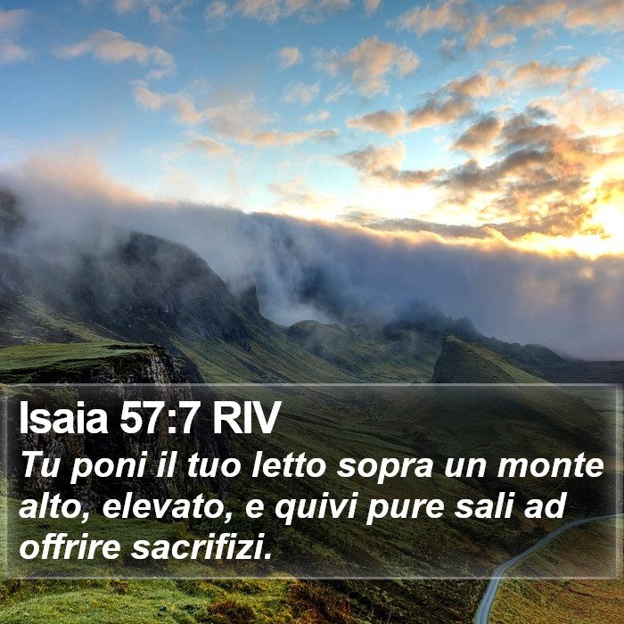 Isaia 57:7 RIV Bible Study