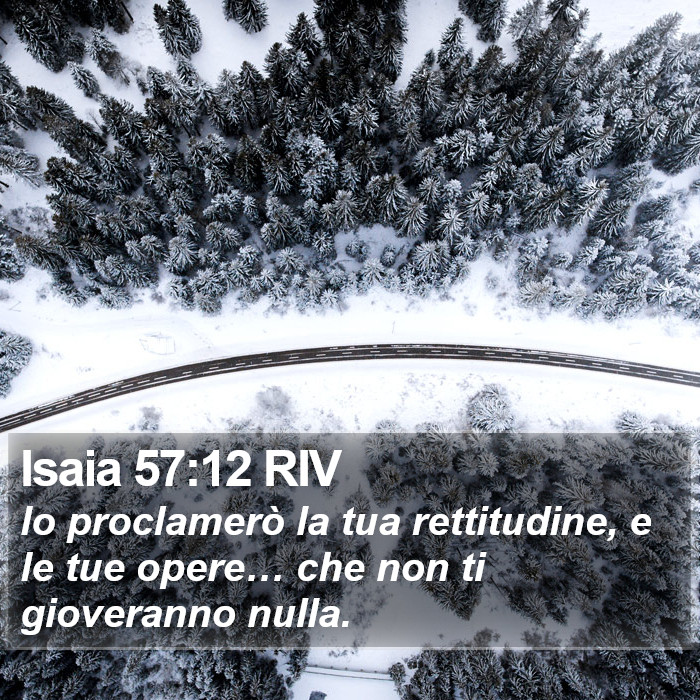 Isaia 57:12 RIV Bible Study