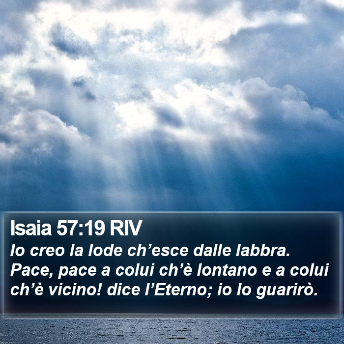 Isaia 57:19 RIV Bible Study