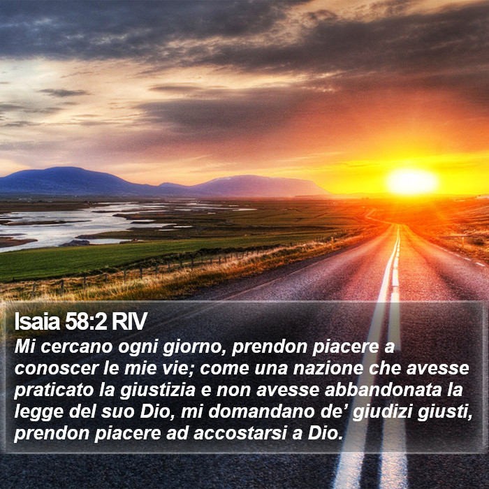 Isaia 58:2 RIV Bible Study